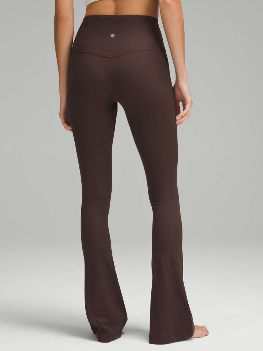 Lululemon Size 4 Ribbed High-Rise Mini Flare Legging Espresso